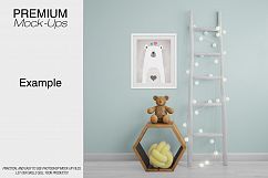 Kids Room &amp; Frame Mockup Product Image 11