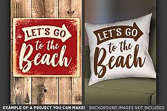Let&#039;s Go To The Beach SVG Files - Beach Decor - 748 Product Image 2