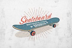 Skateboard Retro Print Product Image 1