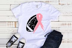 Football Tackle Breast Cancer Svg Awareness ribbon svg 1028s Product Image 2
