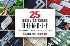 25 Business Cards Bundle - Vol 02 Product Image 1