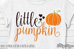 Little Pumpkin SVG, Pumpkin SVG, Fall, Kids, Halloween SVG Product Image 2