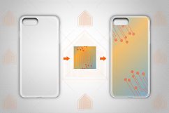 Apple iPhone 8 UV TPU Clear Case Mockup Back View Product Image 2