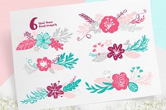 Spring vector lettering &amp; floral greeting card Product Image 8