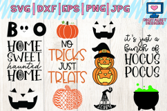 Halloween bundle svg, fall, october, witch, png, dxf Product Image 3