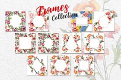 Bouquet of red poppies PNG watercolor set Product Image 8