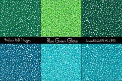 Blue &amp; Green Glitter Textures Product Image 1
