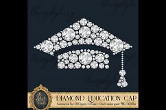 28 Diamond Education Clip Arts, Diamond Graduation Kit Product Image 5