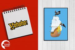 Pirate Island cliparts, Pirate Elements cliparts AMB-176 Product Image 5