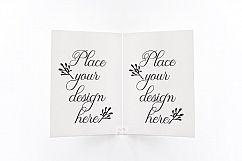 A5 A6 Open Greeting Card Mock up flatlay Product Image 1