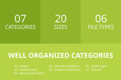 166 Sign Glyph Inverted Icons Product Image 3