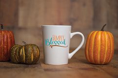 Simply Blessed SVG - Fall SVG Cut File - DXF EPS PNG JPG PDF Product Image 5