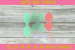 3D Hair Bow, Stacked Hair bow Template Product Image 2