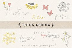 Think Spring Digital Art &amp; Word Art Product Image 1