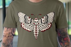 Death Head Moth Vector Design Product Image 3