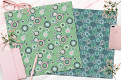 Pink, Green, Blue, Grey Seamless Digital Patterns Product Image 4