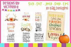 Fall Autumn Bundle, Fall, SVG, DXF, PNG Product Image 1