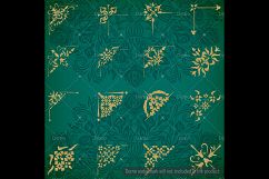 16 Gold Glitter Corner Borders, Corner Wedding Invitation Product Image 2