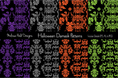 Halloween Damask Patterns Product Image 1