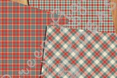 Christmas Plaid Digital Papers, Tartan Christmas Backgrounds Product Image 5