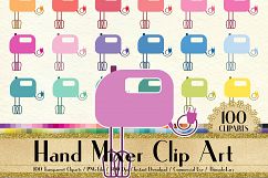 100 Hand Mixer Clip Arts, Kitchen, Cooking, Baking, Cupcake Product Image 1