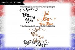 Text cutting file God Bless our Home, svg cut file Product Image 1