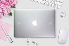 Macbook Cover Mock-up. PSD Product Image 7