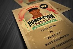 Retro Trading Card Template Product Image 2