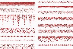 Christmas Glitter Borders PNG Overlays Product Image 3