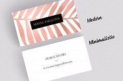 Rose Gold Foil Marble Business Card Product Image 4