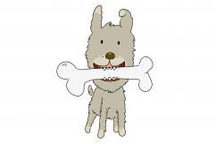 Little Scruffy Dog | 6 cute dog clip art illustrations Product Image 7