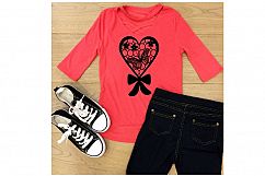 Butterfly Heart SVG Cutting File Product Image 3