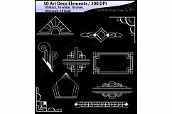 Art deco / art deco elements / art deco element clipart / art deco element in gold, bronze, silver , black and white colors / High Quality Product Image 4