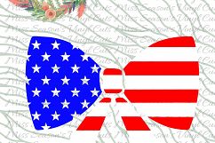 American Flag Bow SVG Png Dxf EPS  Product Image 1