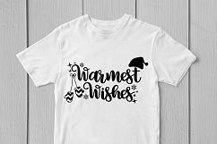 Warmest Wishes - Christmas SVG EPS DXF PNG Cutting Files Product Image 2