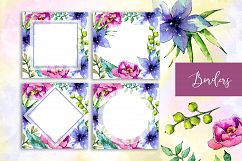 Wonderful tropical plant PNG watercolor set Product Image 9