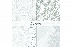 White Lace Digital Paper - Wedding Backgrounds Product Image 4