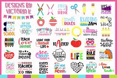 Back to school Bundle, 40 School designs, SVG, DXF, EPS Product Image 2