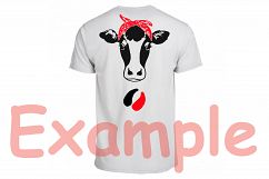 Cow Head whit Bandana SVG,cowboy SVG, western Farm Milk 814S Product Image 2