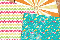 Summer Digital Papers, Beach Backgrounds, Vacation Patterns Product Image 4