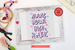 Cross stitch pattern PDF for make magic quotes Product Image 1