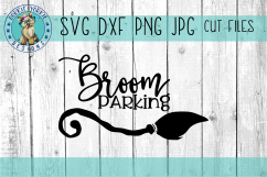 Broom Parking - Halloween - Witch - SVG Cut file Product Image 1