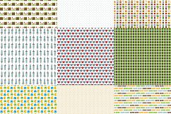 Pixel Arcade Games, digital paper, pacman clipart, tetris, pixel patterns, wrapping, scrapbook papers, games papers, planner stickers Product Image 2