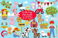 Farm animal clipart, graphics, illustrations AMB-1494 Product Image 1