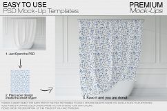 Bath Curtain Mockup Pack Product Image 13
