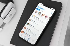 iPhone X Mock-Up Office Style Product Image 6
