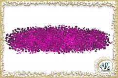 Brush Strokes in Purple Glitter - Digital Clipart 24 of beautiful PNG files Product Image 20