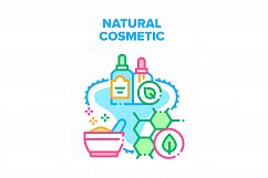 Natural Cosmetic Vector Concept Color Illustration Product Image 1