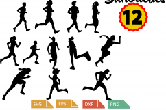 running Svg Cutting Files ,running jogging tshirt, Cricut, Silhouette, be strong on the way svg, she do it is strong eps, 12 silhouette Product Image 1