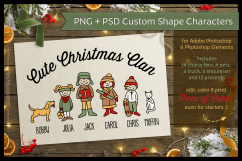 Cute Christmas Clan - Photoshop Edition - PSD and PNG Product Image 1